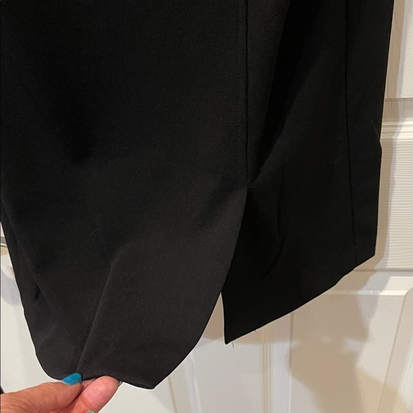 Tahari ASL Black Mini Dress with Silver Buttons - Picture 7 of 14